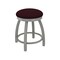 Holland Bar Stool Co 18" Swivel Vanity Stool, Nickel Finish, Canter Bordeaux Seat 80218AN005 - alternate 1